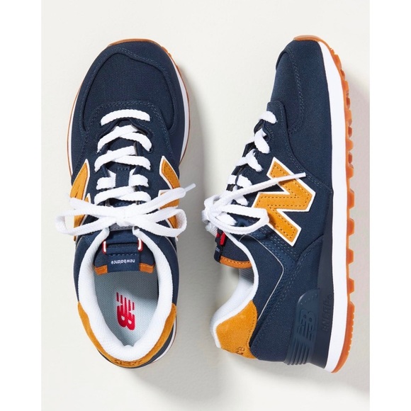 New Balance Shoes - [New Balance] LIKE NEW 574 Sneaker In Natural Indigo Workwear Anthropologie